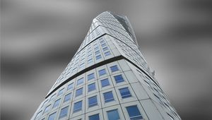 Preview wallpaper building, windows, bottom view, facade, architecture