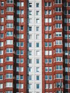 Preview wallpaper building, windows, brick, architecture, facade