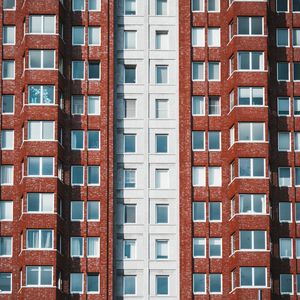 Preview wallpaper building, windows, brick, architecture, facade