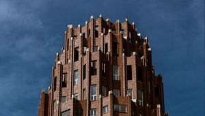 Preview wallpaper building, windows, bricks, facade, sky