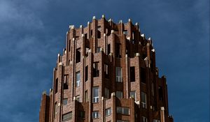 Preview wallpaper building, windows, bricks, facade, sky