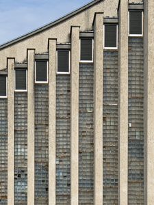 Preview wallpaper building, windows, curve, geometry, architecture