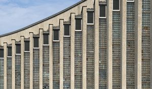 Preview wallpaper building, windows, curve, geometry, architecture