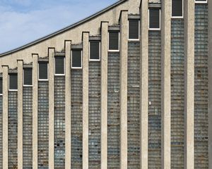 Preview wallpaper building, windows, curve, geometry, architecture