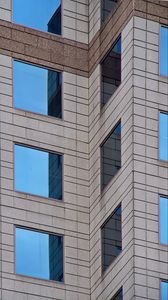 Preview wallpaper building, windows, edges, facade