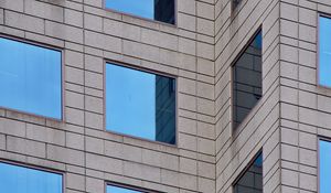 Preview wallpaper building, windows, edges, facade