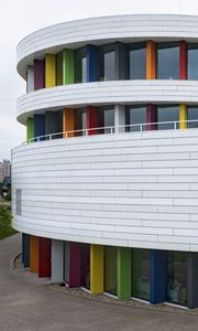 Preview wallpaper building, windows, facade, architecture, white
