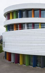 Preview wallpaper building, windows, facade, architecture, white