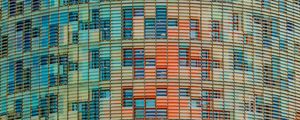 Preview wallpaper building, windows, facade, colorful, architecture