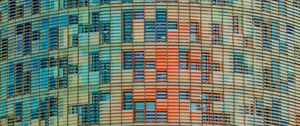 Preview wallpaper building, windows, facade, colorful, architecture