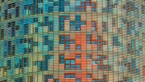 Preview wallpaper building, windows, facade, colorful, architecture