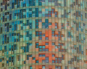 Preview wallpaper building, windows, facade, colorful, architecture