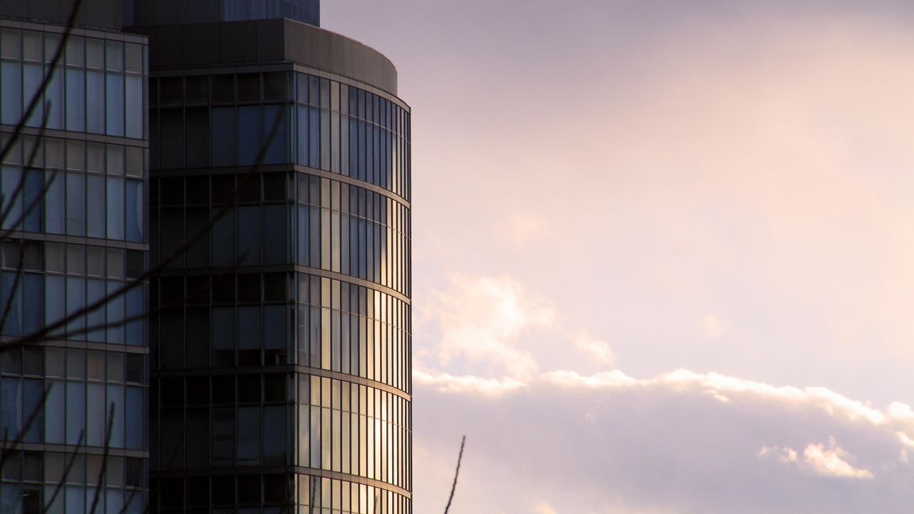 Wallpaper building, windows, facade, skyscraper, sky