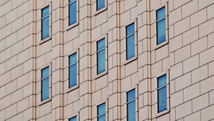 Preview wallpaper building, windows, facade, bricks