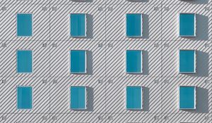 Preview wallpaper building, windows, facade, architecture, minimalism