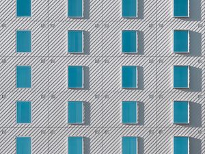 Preview wallpaper building, windows, facade, architecture, minimalism