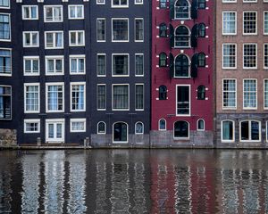 Preview wallpaper building, windows, facade, architecture, water
