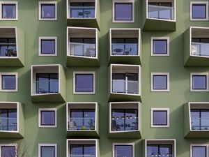 Preview wallpaper building, windows, facade, glass