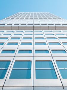 Preview wallpaper building, windows, facade, bottom view, sky