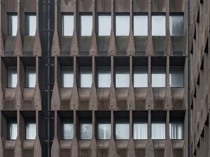 Preview wallpaper building, windows, facade, relief, edges