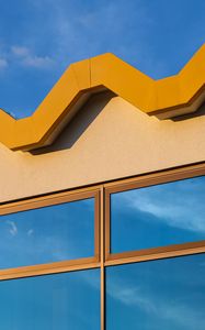 Preview wallpaper building, windows, facade, sky, reflection