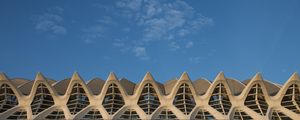 Preview wallpaper building, windows, facade, relief, architecture, sky