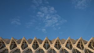 Preview wallpaper building, windows, facade, relief, architecture, sky