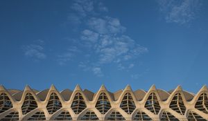 Preview wallpaper building, windows, facade, relief, architecture, sky