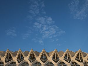 Preview wallpaper building, windows, facade, relief, architecture, sky