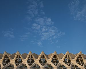 Preview wallpaper building, windows, facade, relief, architecture, sky