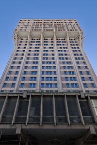 Preview wallpaper building, windows, facade, architecture, bottom view, sky