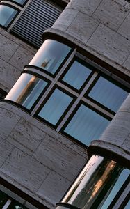 Preview wallpaper building, windows, glare, architecture
