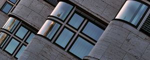 Preview wallpaper building, windows, glare, architecture