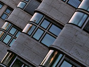 Preview wallpaper building, windows, glare, architecture