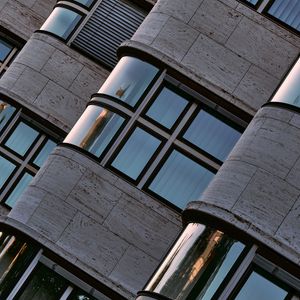 Preview wallpaper building, windows, glare, architecture