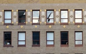 Preview wallpaper building, windows, glass, facade, architecture, bricks