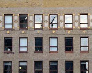 Preview wallpaper building, windows, glass, facade, architecture, bricks
