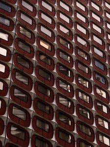 Preview wallpaper building, windows, glass, architecture, brown