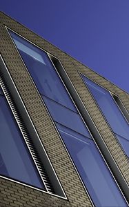 Preview wallpaper building, windows, glass, facade, bricks