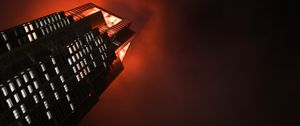 Preview wallpaper building, windows, glow, darkness