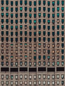 Preview wallpaper building, windows, lights, architecture, facade