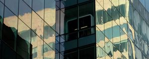 Preview wallpaper building, windows, mirror, architecture, edges