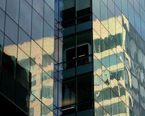 Preview wallpaper building, windows, mirror, architecture, edges
