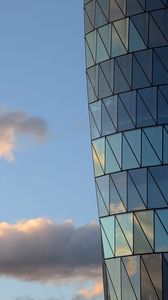 Preview wallpaper building, windows, reflection, clouds, height
