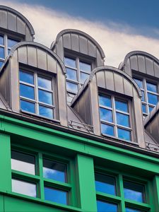 Preview wallpaper building, windows, sky, architecture, facade