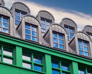 Preview wallpaper building, windows, sky, architecture, facade
