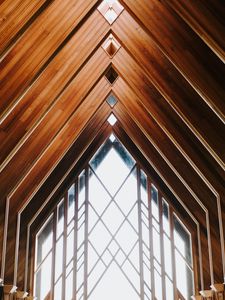 Preview wallpaper building, wooden, interior, window, room