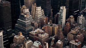 Preview wallpaper buildings, architecture, aerial view, city, metropolis