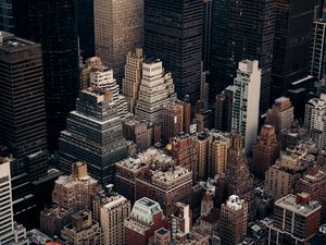 Preview wallpaper buildings, architecture, aerial view, city, metropolis