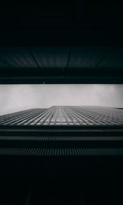 Preview wallpaper buildings, architecture, bottom view, black and white
